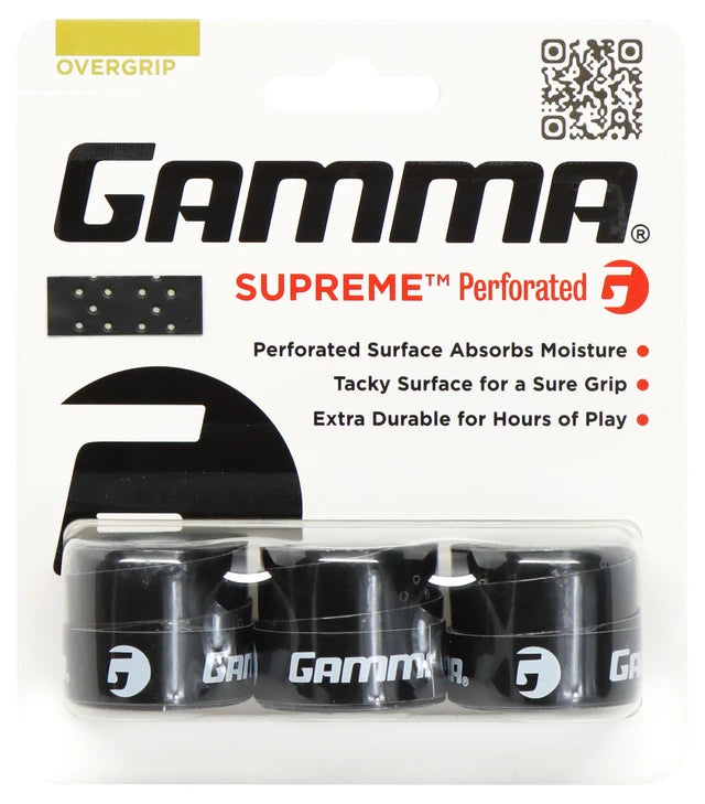 Gamma Supreme Perforated Grip 3 Pack
