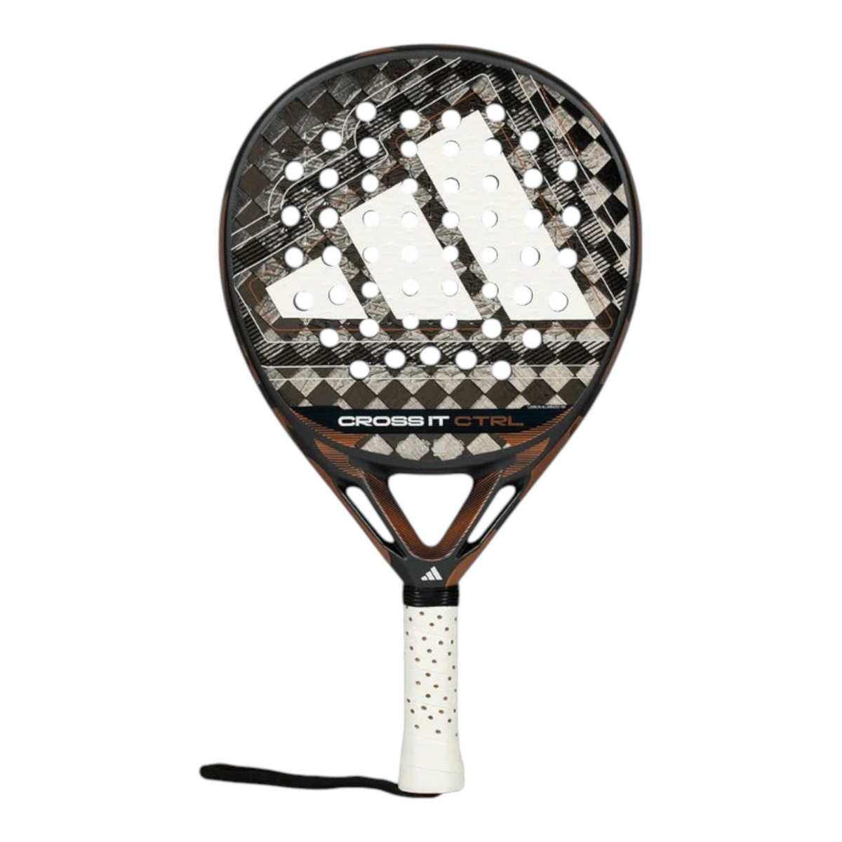 Axelblu Ltd Adidas CROSSIT CTRL 2026 padel racket with carbon aluminised 15K surface and dynamic air flow design