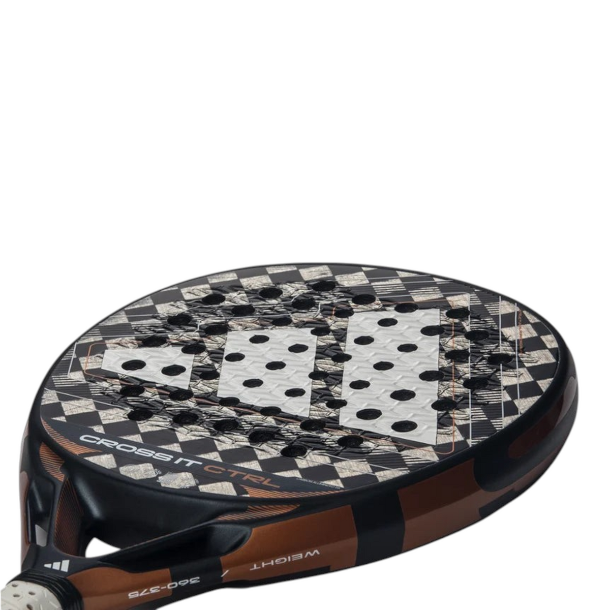 Axelblu Ltd Adidas CROSSIT CTRL 2026 padel racket with 15K carbon fibre, textured spin blade, and air flow design